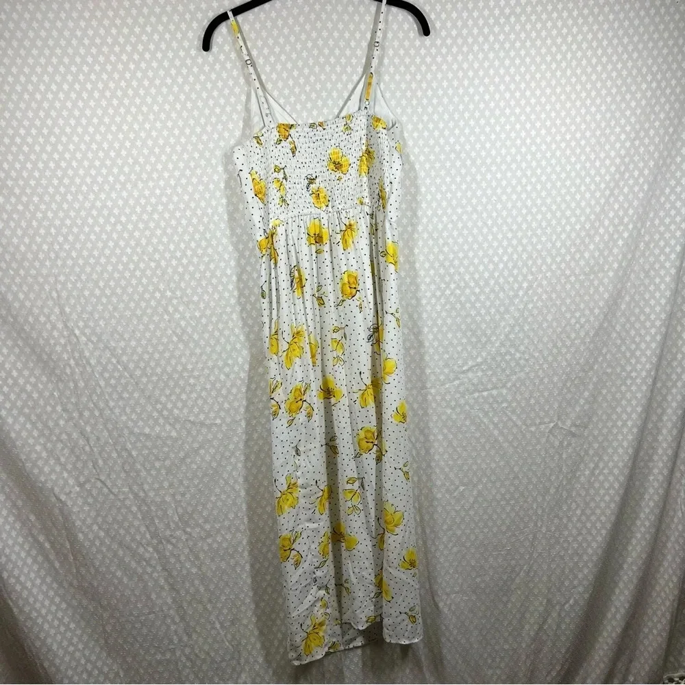 Abercrombie & Fitch NWT White Yellow Romantic Floral Maxi Slip Dress‎